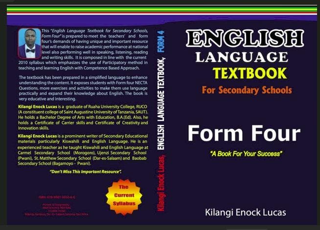 English Language Text Book for Form Four