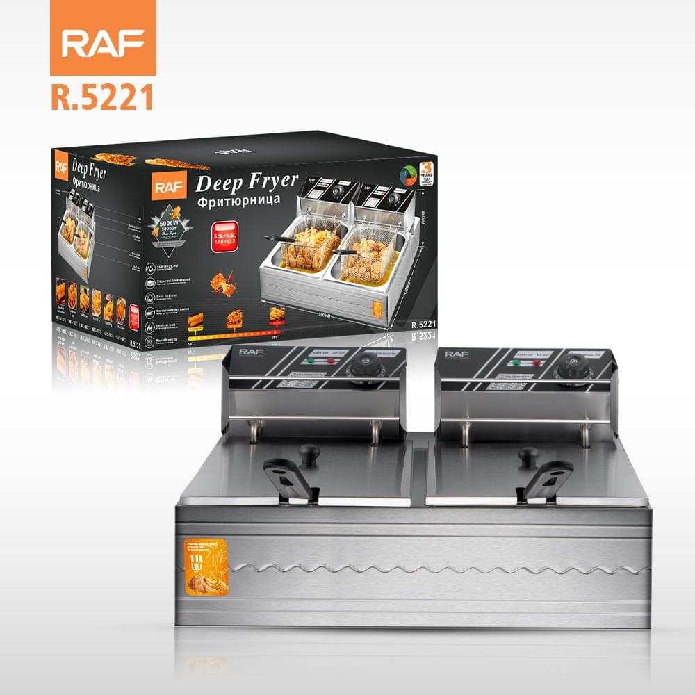 RAF DEEP FRYER R5221 4+4L