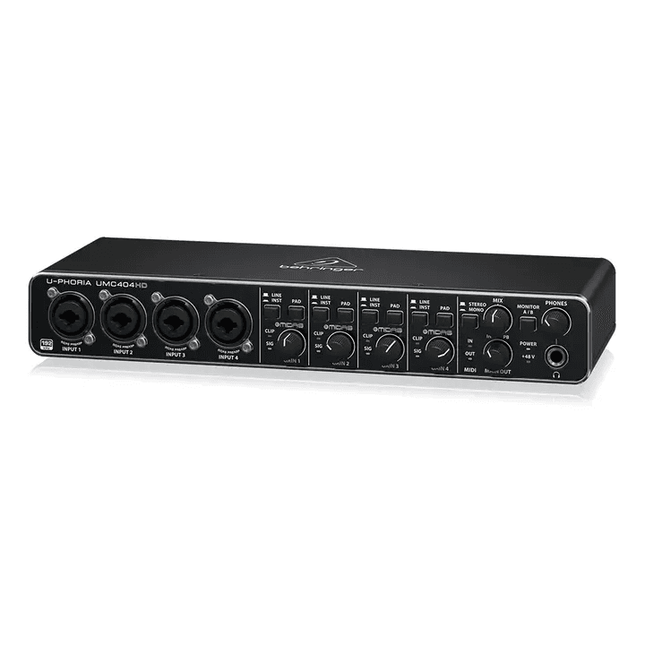 Behringer Sound Card UMC404HD 4-In/4-Out USB 2.0 Audio Interface
