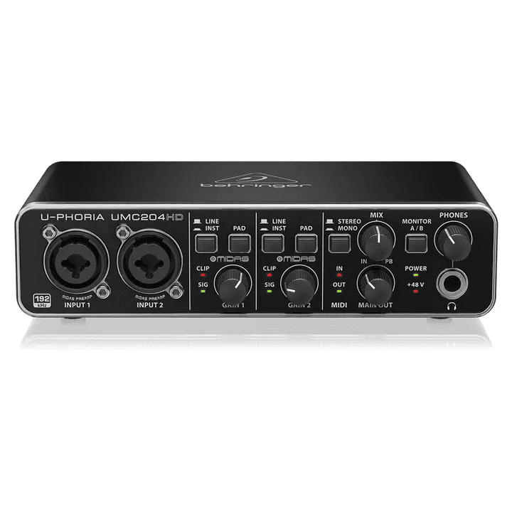 Behringer U-Phoria UMC204HD USB Audio Interface