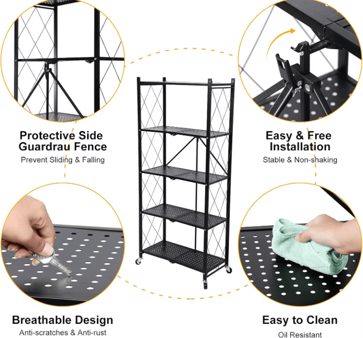 Multifunctional Foldable Shelf