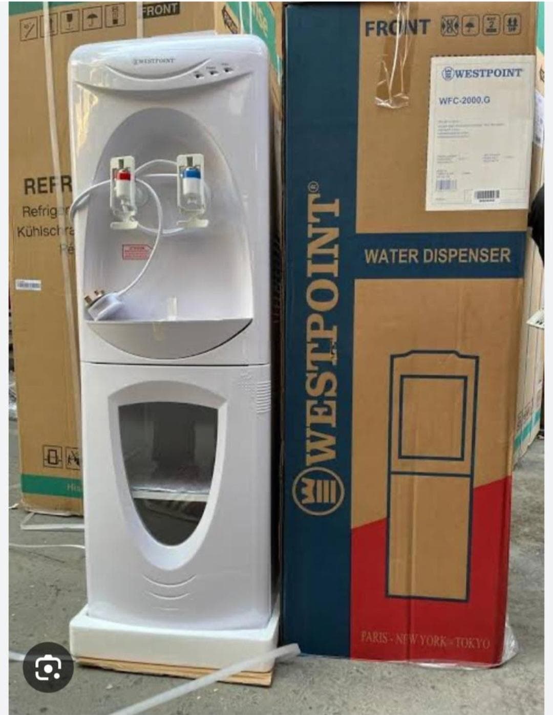 Westpoint Water Dispenser hot and cold with storage cabinet