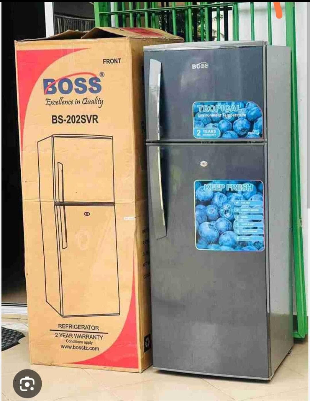 Boss Refrigerator Double Door( 205Liters)